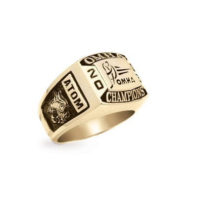 Men's Custom Shaped Gold Ring