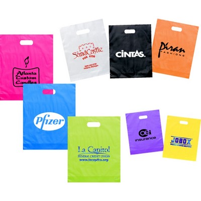 Frosted Die Cut Bags (12"x 15"x 3")