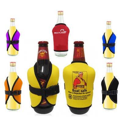 Bottle Cooler - Safety Vest Shaped