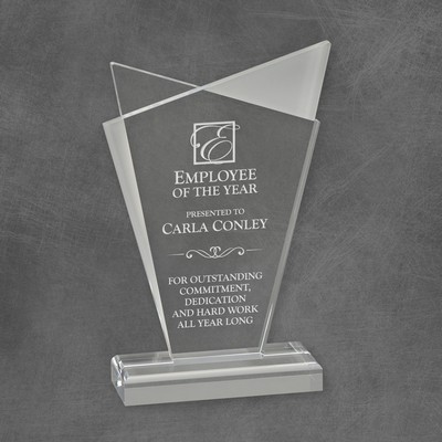 Infinity Clear Acrylic Award 7 3/4"H