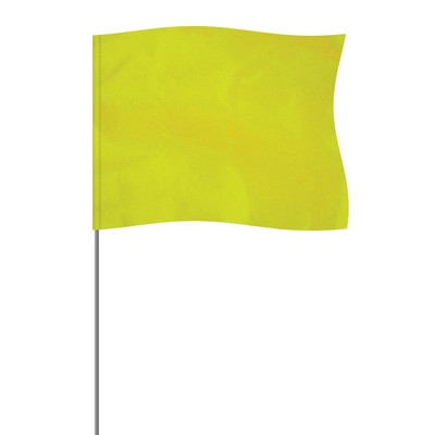 Lime 4" x 5" Marker Flag on a 36" Wire