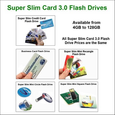 Credit Card Flash Drive 3.0- 64 GB Memory