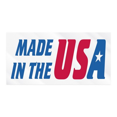 Rectangle Sticker | Square Corner | 4" x 8" | Clear Static | Static Back | Screen