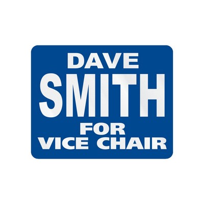 Rectangle Sticker | Round Corners | 2" x 2 1/2" | Clear Static | Static Back | Screen