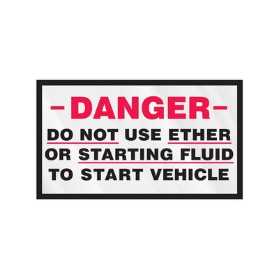 Rectangle Sticker | Square Corner | 2 3/4" x 4 3/4" | Clear Static | Static Face | Screen