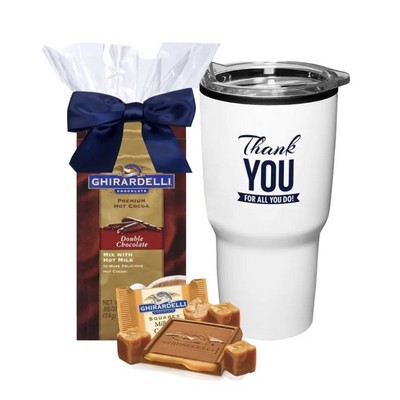 Thank You Tumbler with Ghirardelli Cocoa and Chocolate