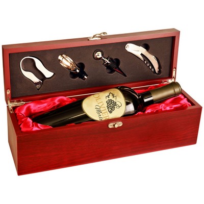 Single Bottle Wine Box with Tools