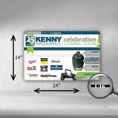 Fabric Counter Mat w/ Heavy-Duty Backing (14"x24"x1/16") SLIM