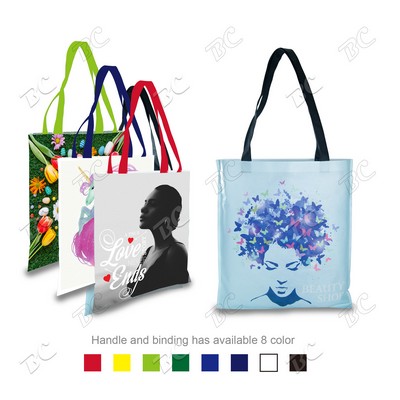 100 GSM PET Non-Woven Sublimated Promotional Tote Bag