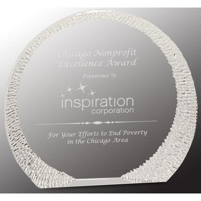 Chieseled Crystal Award, 6.25"