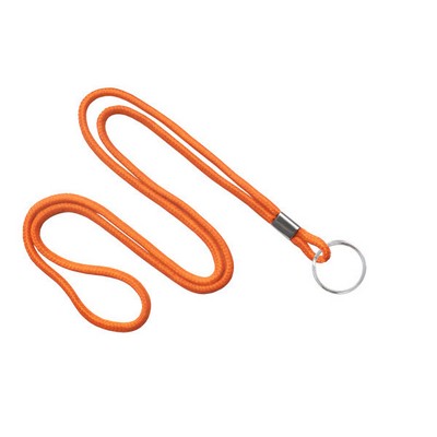 1/8" Blank Lanyard w/Split Ring (Orange)