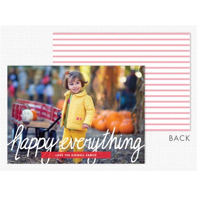 "Happy Everything" Flat Holiday Photo Cards