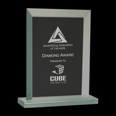 Rectangle Jade Glass Award (7¾")