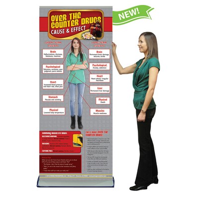 Over the Counter Drugs Cause & Effect Retractable Banner