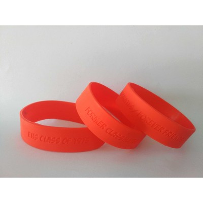 3/4" Debossed Silicone Wristband