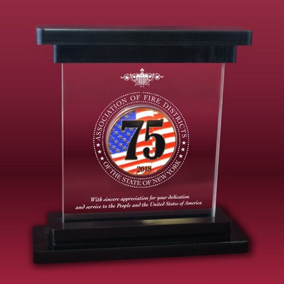 Coin Holder with Donut Top and Bottom 7X9