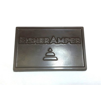 Rectangle Custom Molded Chocolate (4.13" x 2.63")