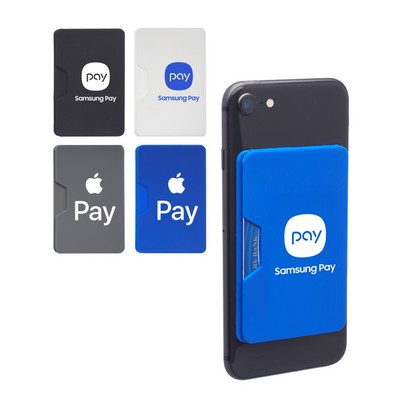 Union Printed - Side Pocket - Silicone Phone Wallets with 1-Color Logo