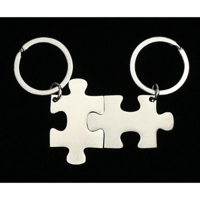 Stainless Steel Puzzle Keychains