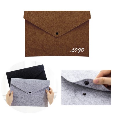 Felt Document File Bag
