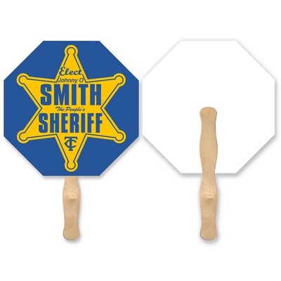 Lightweight Stop Sign Shape Hand Fan