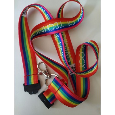 Delicate Polyester Lanyards with Metal Swivel Hook and Quick Release