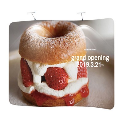 10' S-Shaped Tension Fabric Backdrop Kit