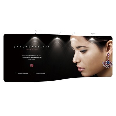 20' S-Shaped Tension Fabric Backdrop Kit