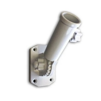 Adjustable White Flagpole Bracket