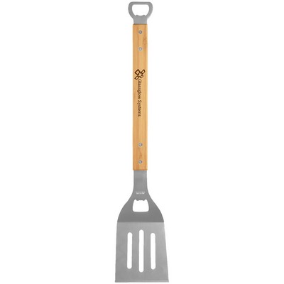 Bamboo Barbeque Spatula with Bottle Opener