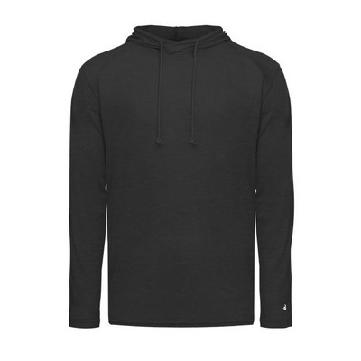 Badger Sport Tri-Blend Surplice Hooded Tee