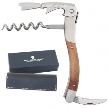 Laguiole Tradition® Corkscrew w/Juniper Wood Brown Handle