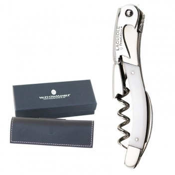 Laguiole Tradition® Corkscrew w/White Plexi Handle
