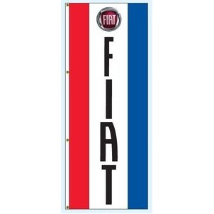 Double Faced Interceptor® Drape Flags (Center Panel - Fiat®) (3' x 8')