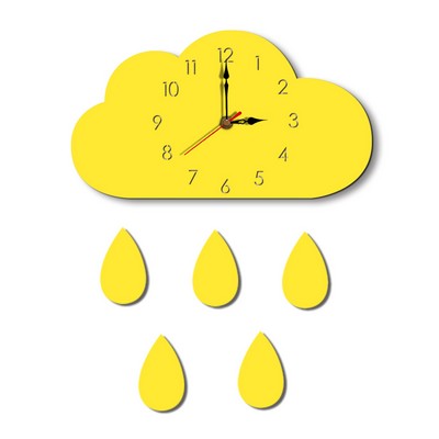 Cloud Shape Silent Household Decorative Wall Clock