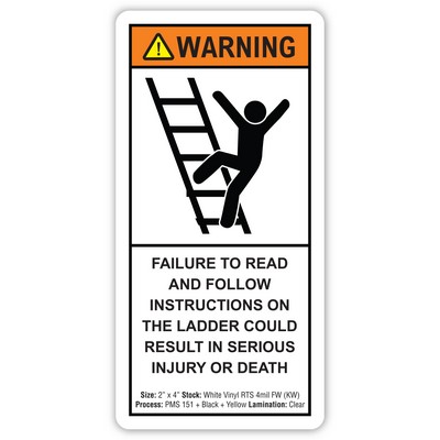 FasTurn® 4-Color Process Rectangle Label (½" x 1½")