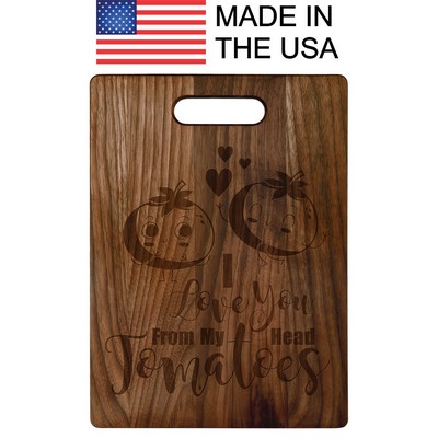 13 3/4" x 9 3/4" Walnut Cutting Board MADE IN THE USA!