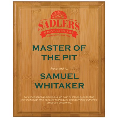 10½" x 13" Bamboo Plaque