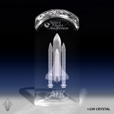 Dome Top Series Crystal Award (7" x 3 1/8" x 3 1/8")