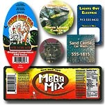 4 Color Process Oval Label (2"x3 1/4")