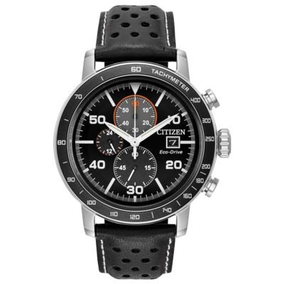 Citizen Men's Brycen Eco-Drive Black Stainless Steel Watch w/Black Bezel