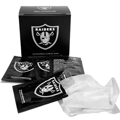 Mini Box Envelope with 15 Promotional Alcohol Wipe 75 % Alcohol Formula Black Color