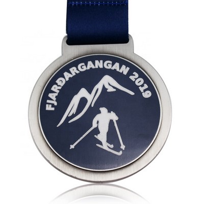 Custom Shape Die Struck Hard Enamel Medals 1 1/2"