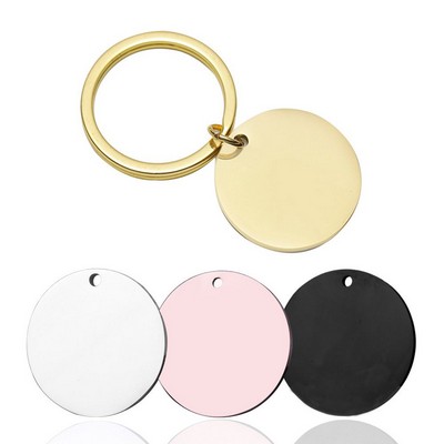 Stainless Steel Round Key Chains