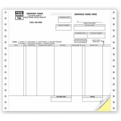 Continuous Statement Forms - Classic (1 Part)
