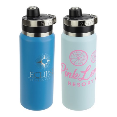 NAYAD® Traveler 26 oz Stainless Double-wall Bottle with Twist-Top Spout