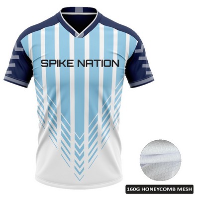 Men's Custom Full Sublimation Volleyball Short Sleeve Jersey