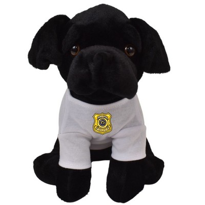 Onyx 8" Black Labrador Plush Dog Canine Collection