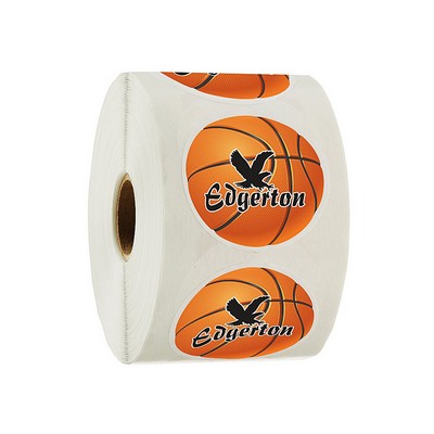 Full Color Circle Sticker by Roll - 2"