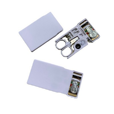 Card Mini Sewing Kit in Plastic Drawer Case For Travelling
